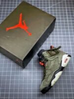 Travis Scott x Nike Air Jordan 6 Medium Olive - Image 2