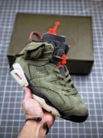 Travis Scott x Nike Air Jordan 6 Medium Olive - Image 4