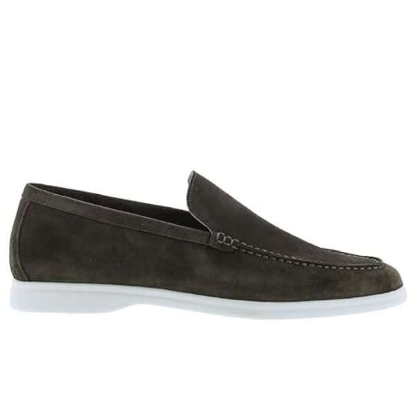 Loro Piana – Summer Walk Suede Loafers – Gray