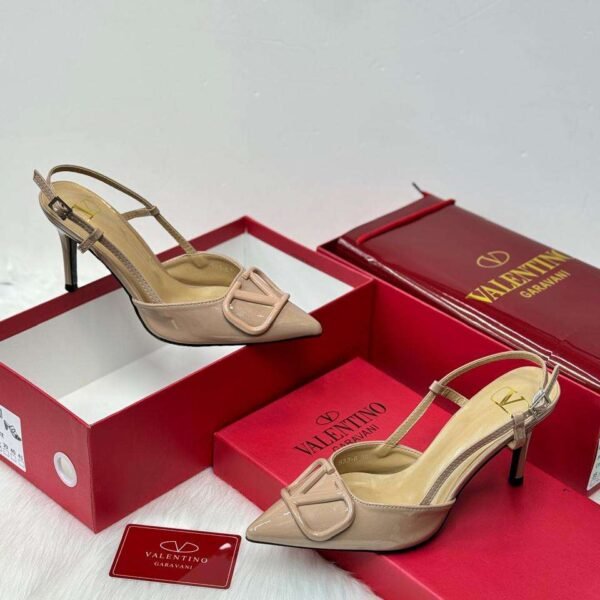 Valentino Garavani Beige Slingback Pump
