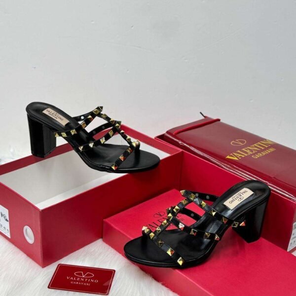 Valentino Garavani Rockstud Black Sandal