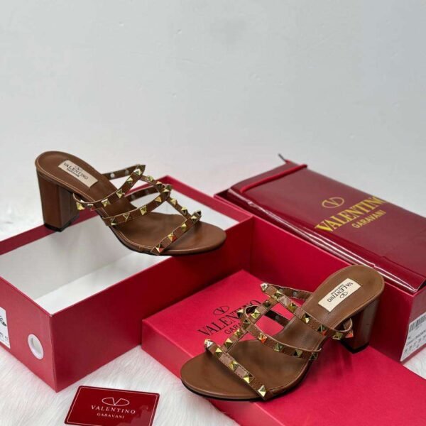 Valentino Garavani Rockstud Brown Sandal