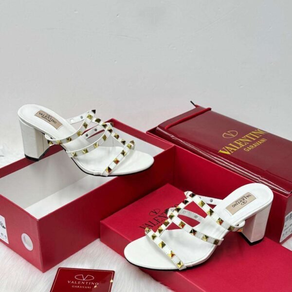 Valentino Garavani Rockstud White Sandal