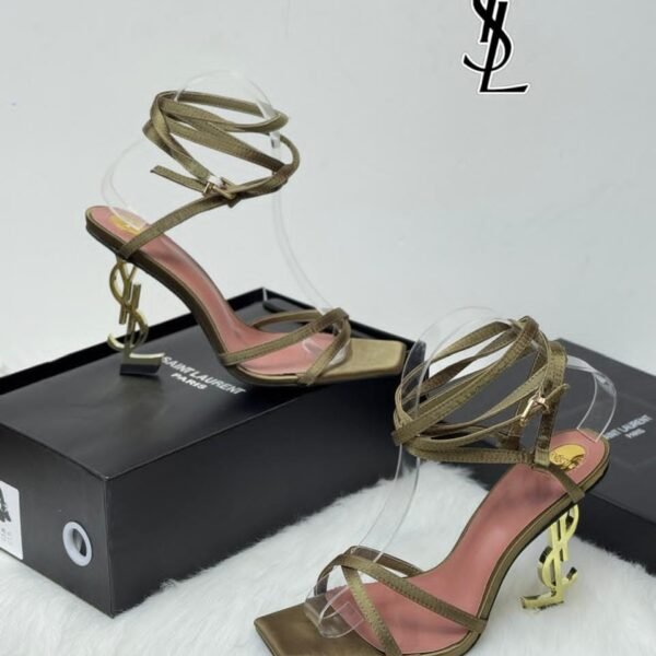 Saint Laurent Green Opyum Sandal