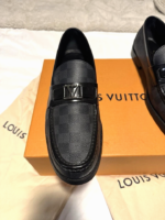 Louis Vuitton Black Grey Men’s Loafers - Image 2